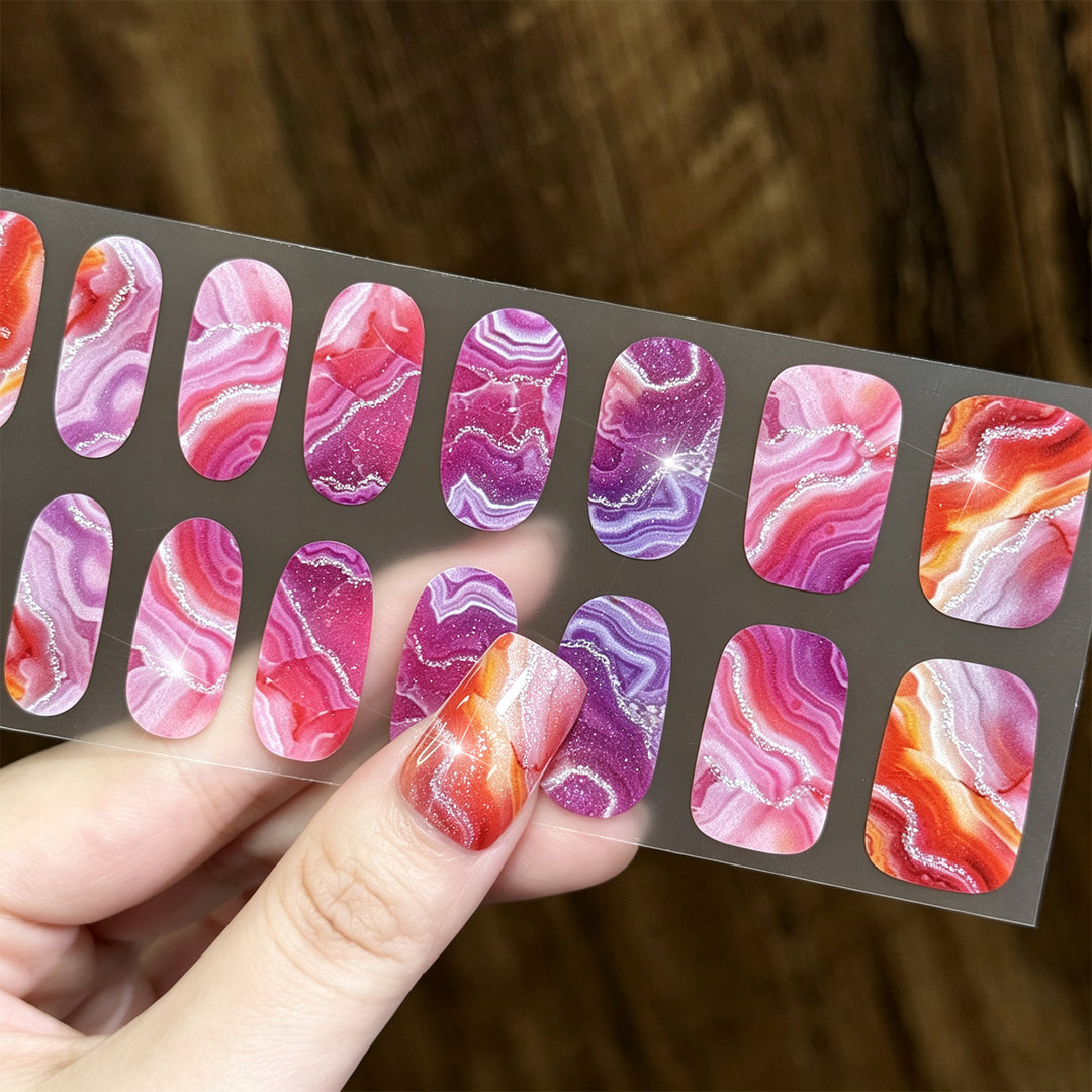 Artistic Watercolor Nail Wraps
