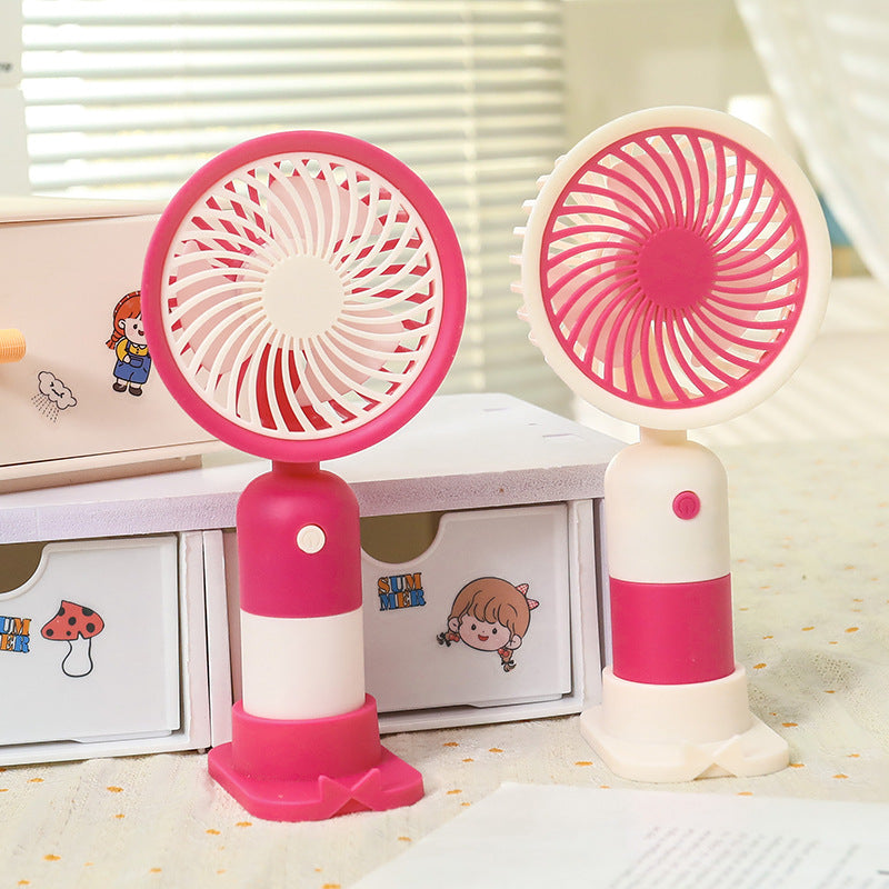 Women portable mini hand fan with USB connection and ergonomic design Kalsten