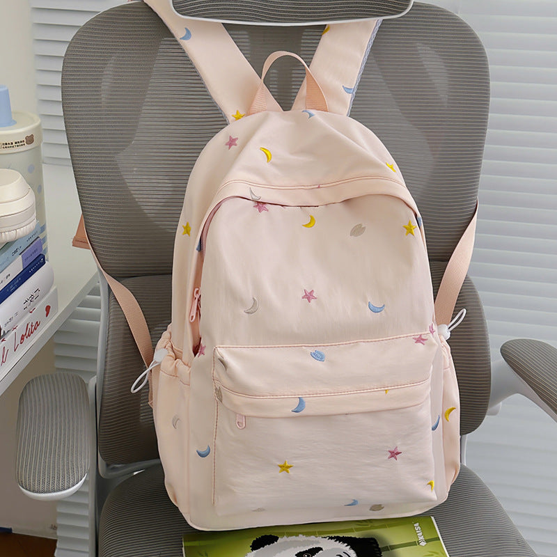 Embroidered Moon and Star Backpack Kalsten