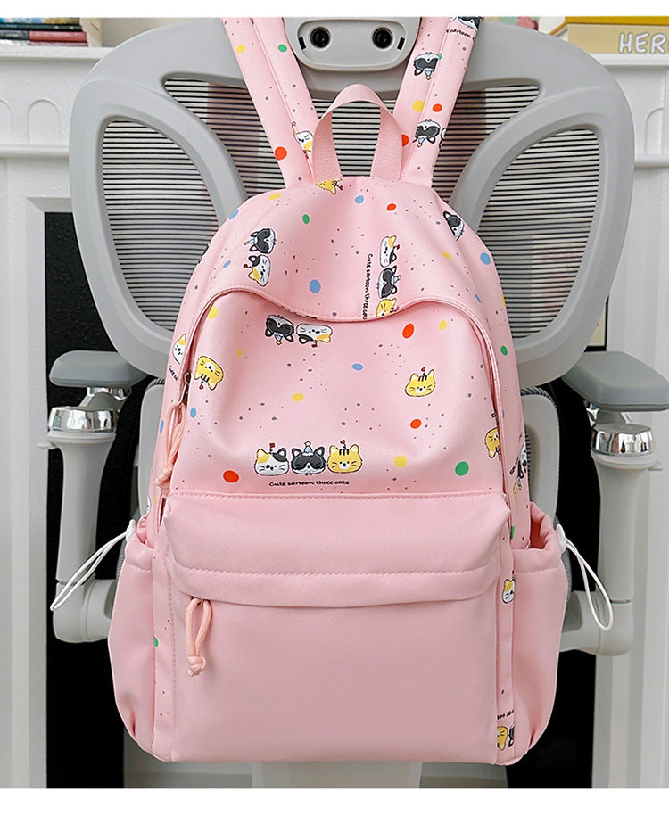 Backpack with Cute Cartoon Design and Practical Compartments Kalsten