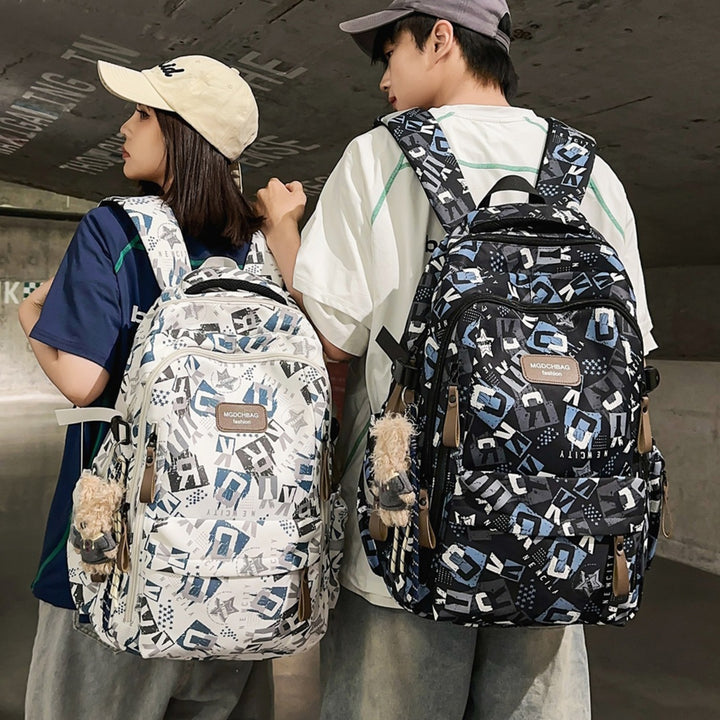 Stylish Multi-Compartment Graphic Print Backpack Kalsten