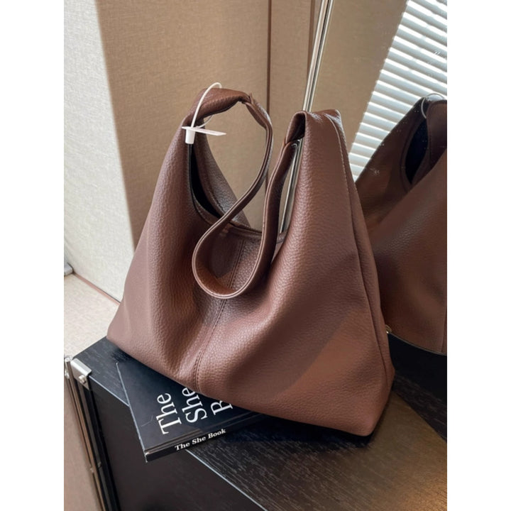 Elegant Soft Leather Hobo Bag Kalsten