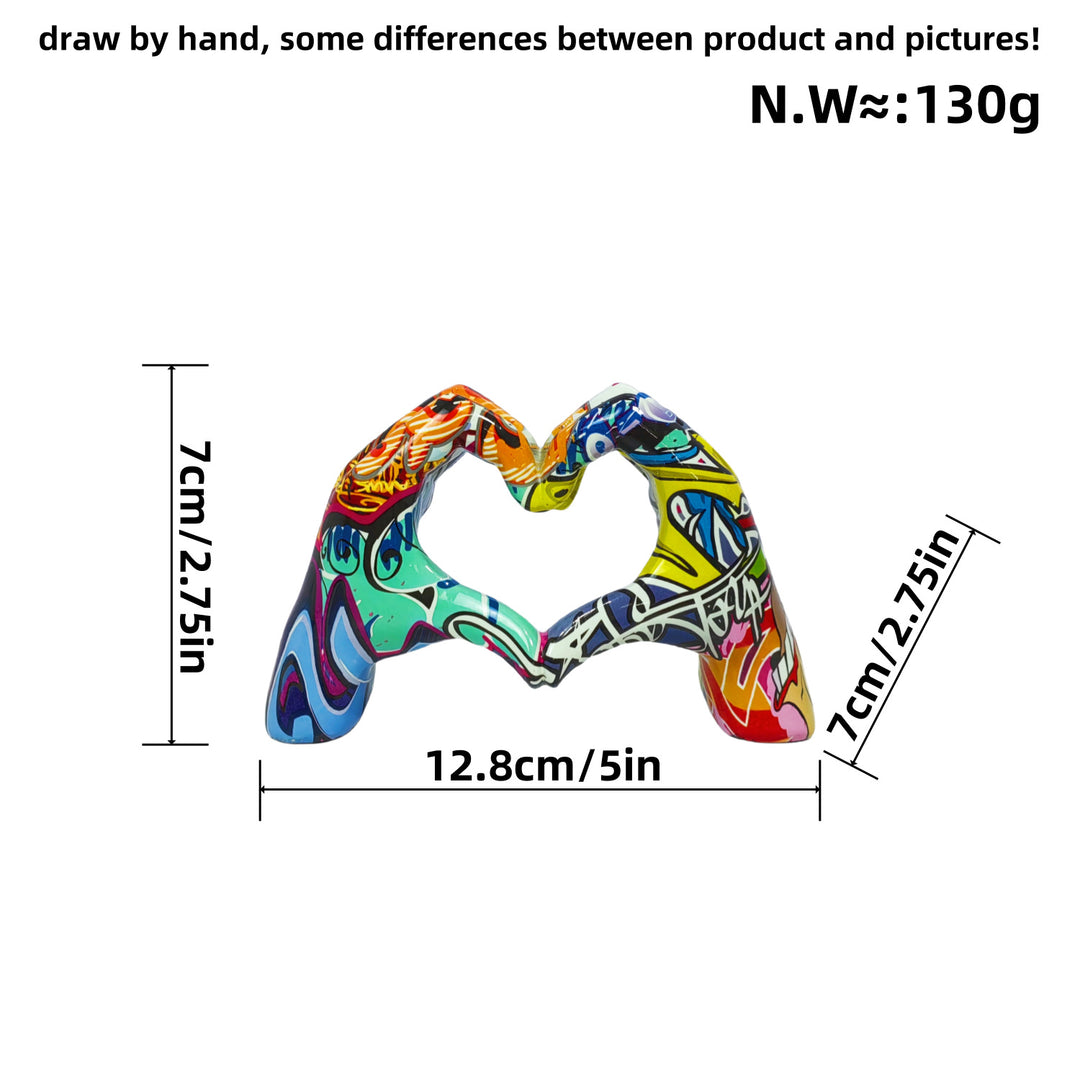 Stylish hand sculptures with colorful design Kalsten