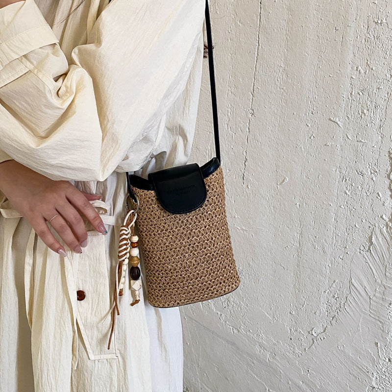 Straw Weave Crossbody Bag