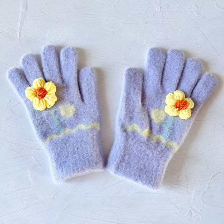Butterfly Embellished Touchscreen Gloves Kalsten
