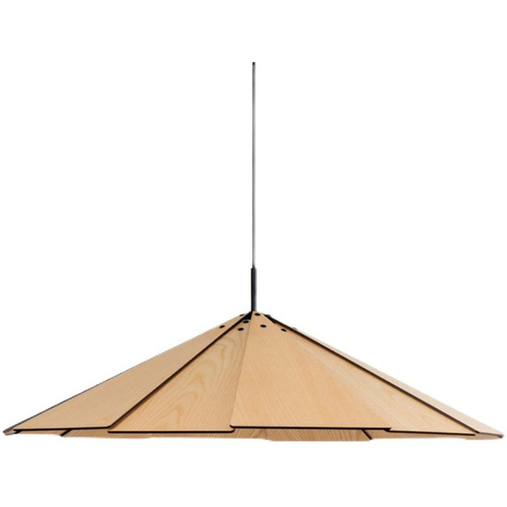 Modern Geometric Wooden Pendant Light