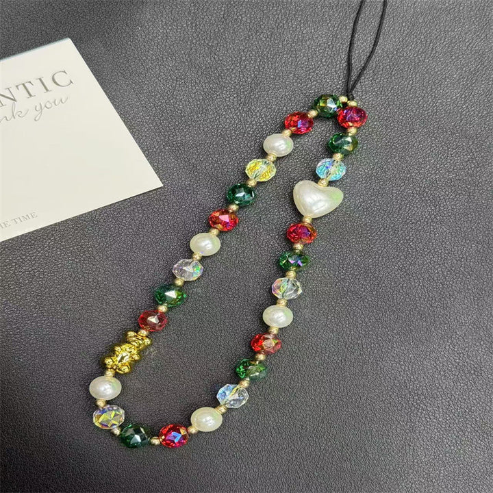 Colorful Beaded Charm Necklace Kalsten