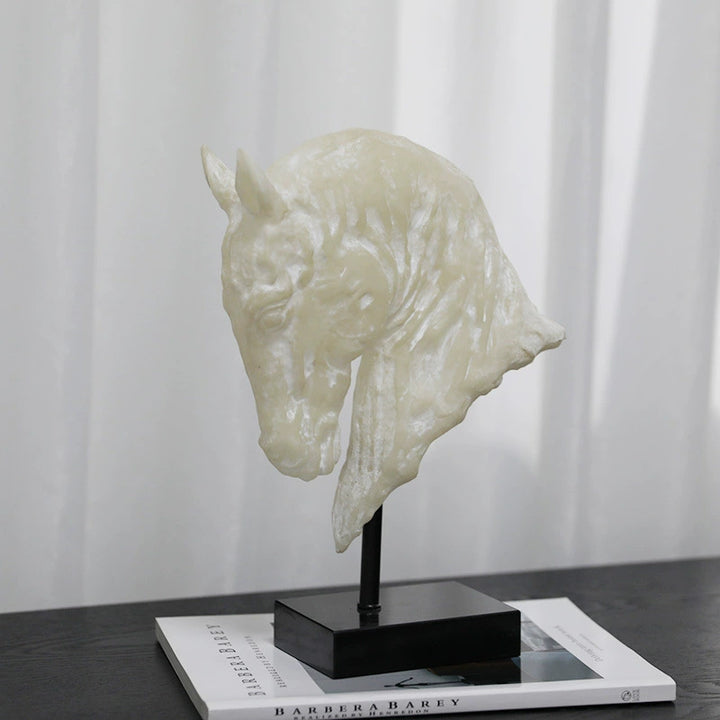 Elegant Horse Head Sculpture