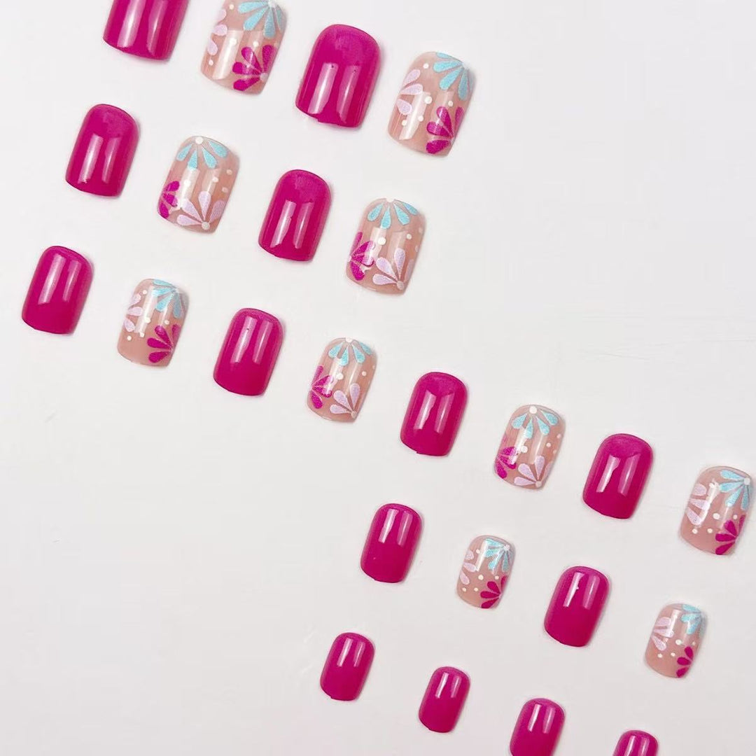 Artistic Floral Nail Art