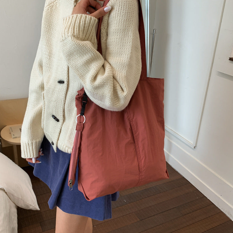 Multi-Pocket Casual Shoulder Bag