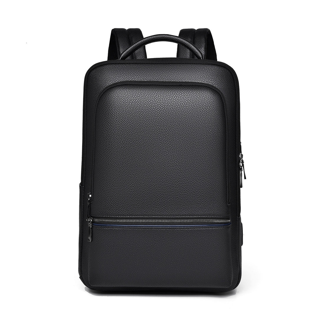 Sleek Leather Laptop Backpack Kalsten