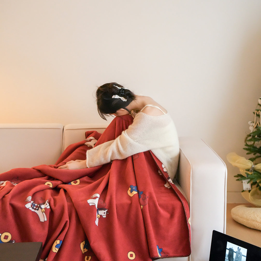 Cozy blanket for sofa