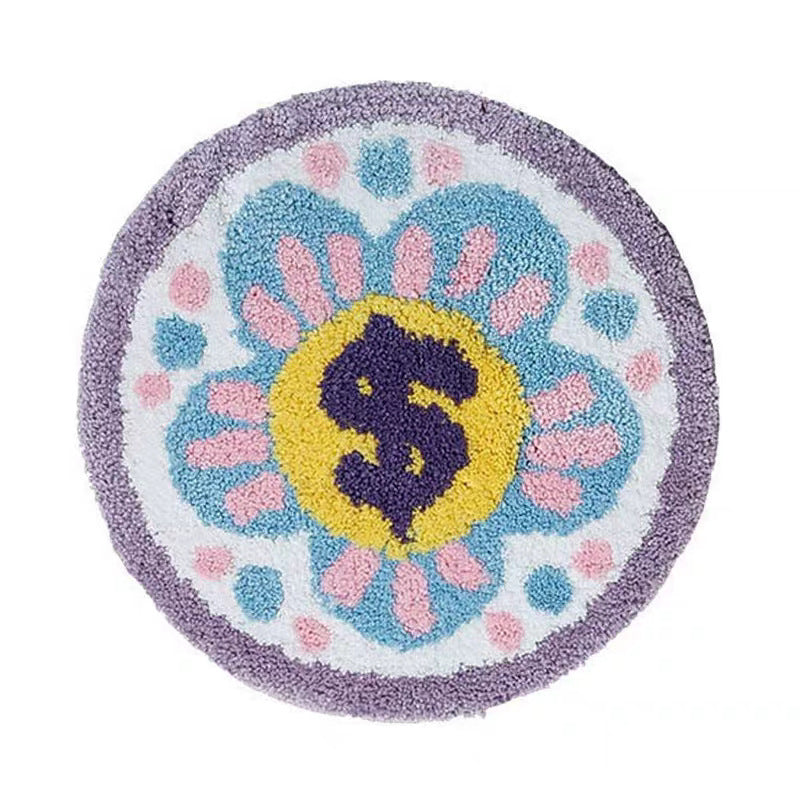 Colorful Floral-Themed Plush Area Rug Kalsten