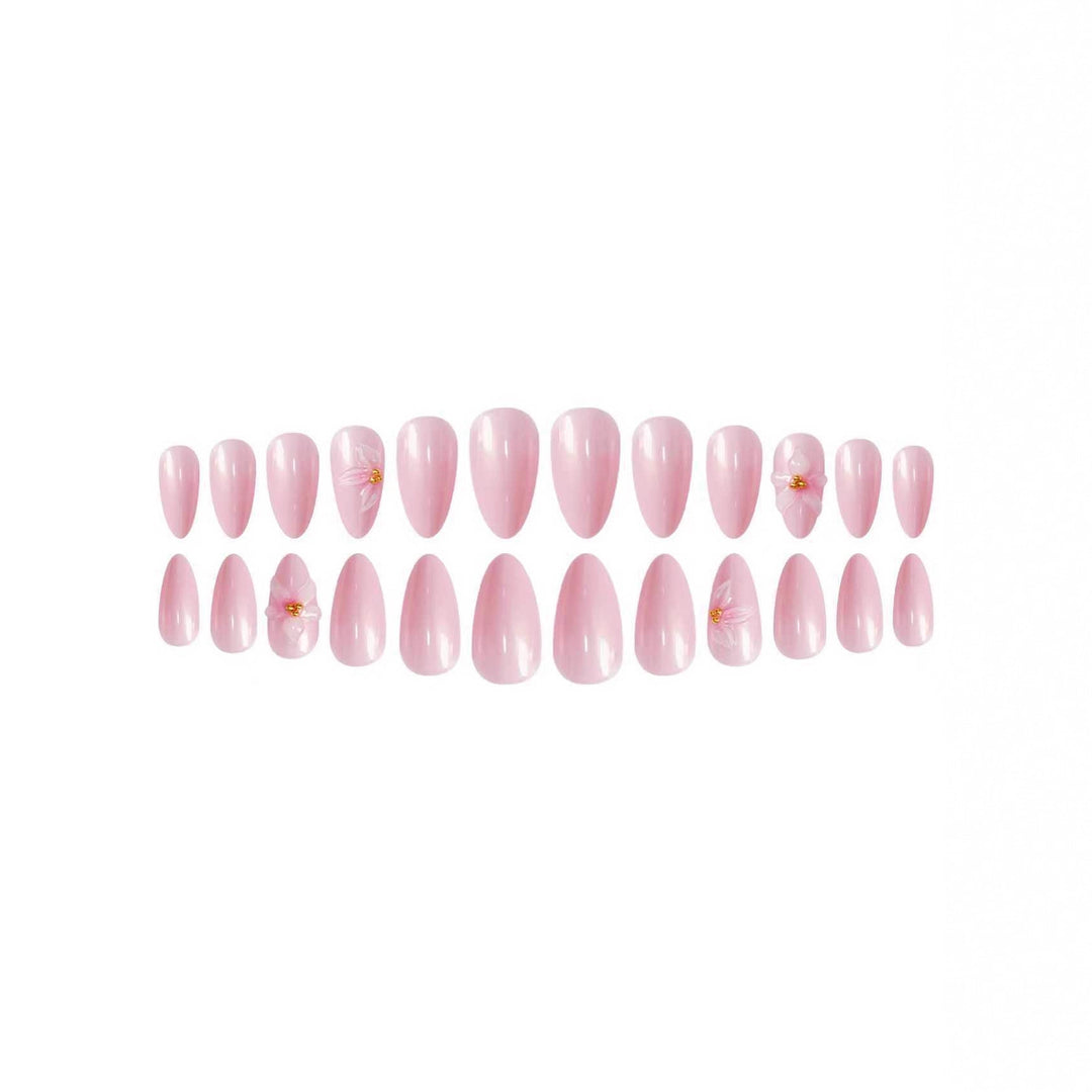 Elegant Floral Press-On Nail Extensions Kalsten