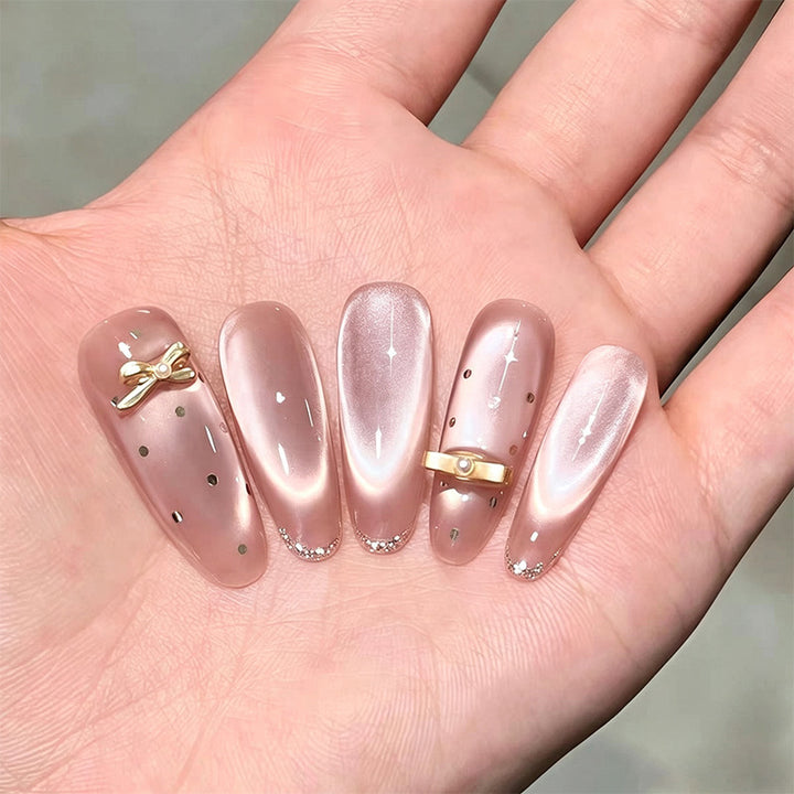 Nail art set with elegant glitter accents Kalsten