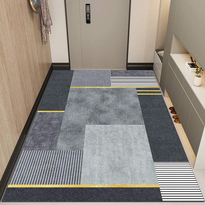 Geometric Pattern Entryway Rug
