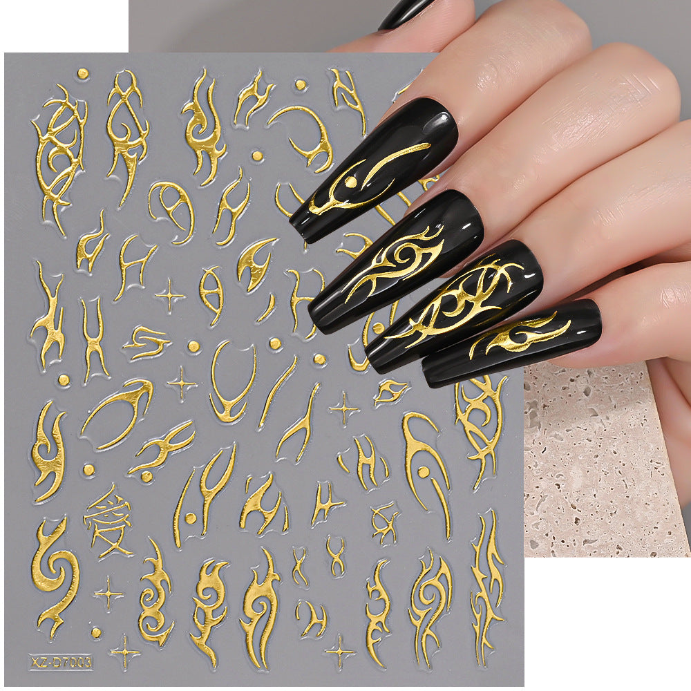 Floral Decorative Nail Art Stickers