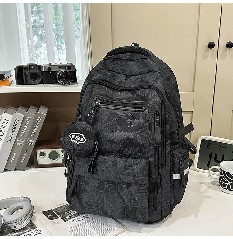 High-Capacity Multi-Pocket School Backpack
