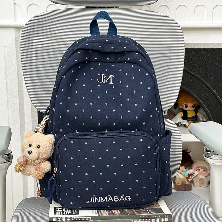 Polka Dot Patterned Backpack Kalsten