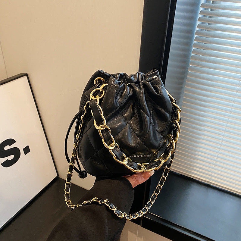 Quilted Mini Bucket Handbag Kalsten