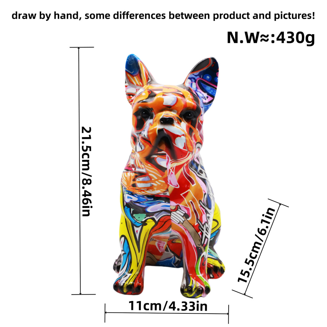 Artistically designed bulldog figure Kalsten