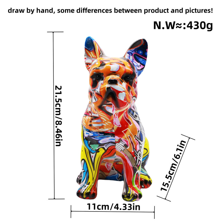 Artistically designed bulldog figure Kalsten