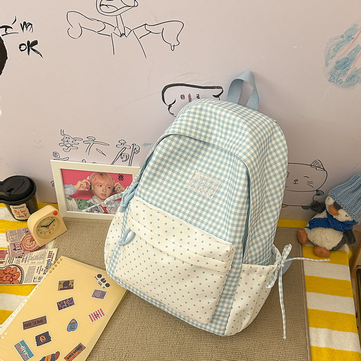 Chic Plaid Backpack Kalsten