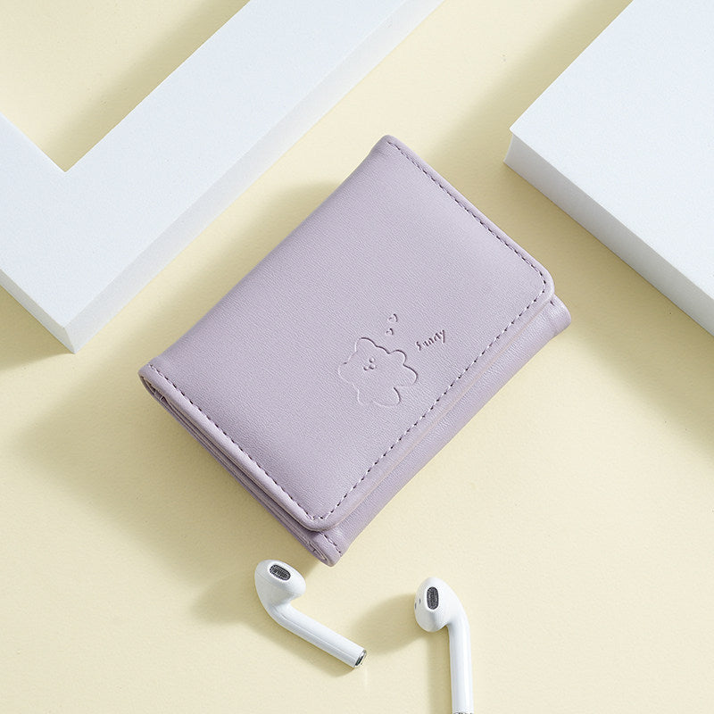 Cute Character Leather Card Wallet