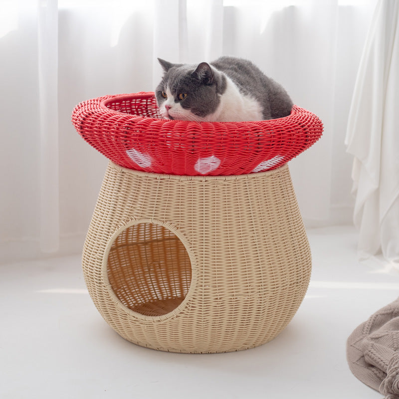 Cat bed with integrated sleeping area Kalsten