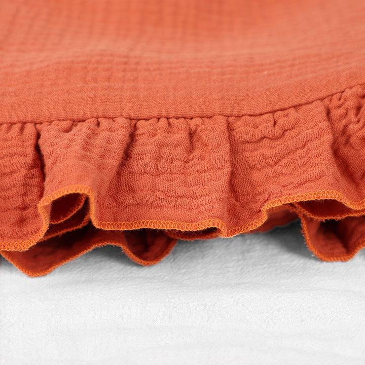 Soft Muslin Blanket with Ruffled Edges kalsten
