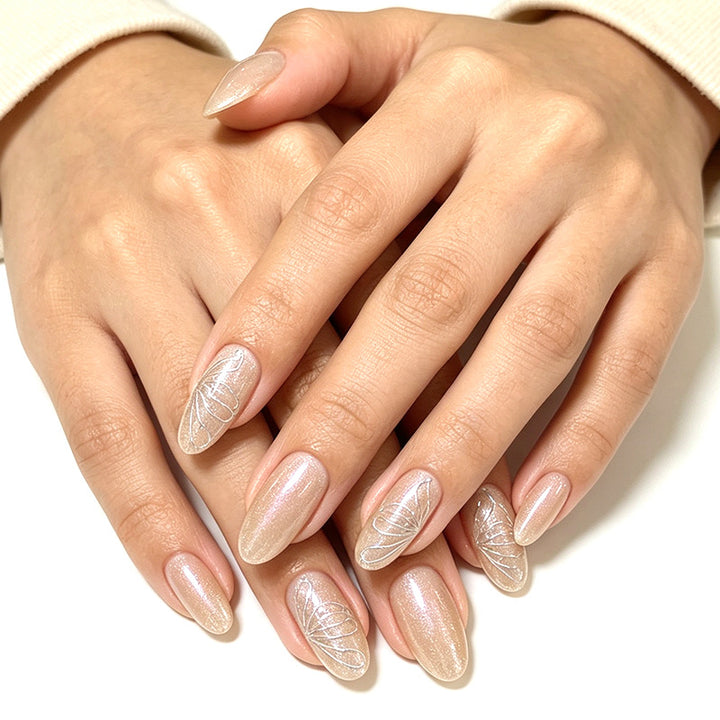 Elegant Press-On Nail Art Enhancements Kalsten