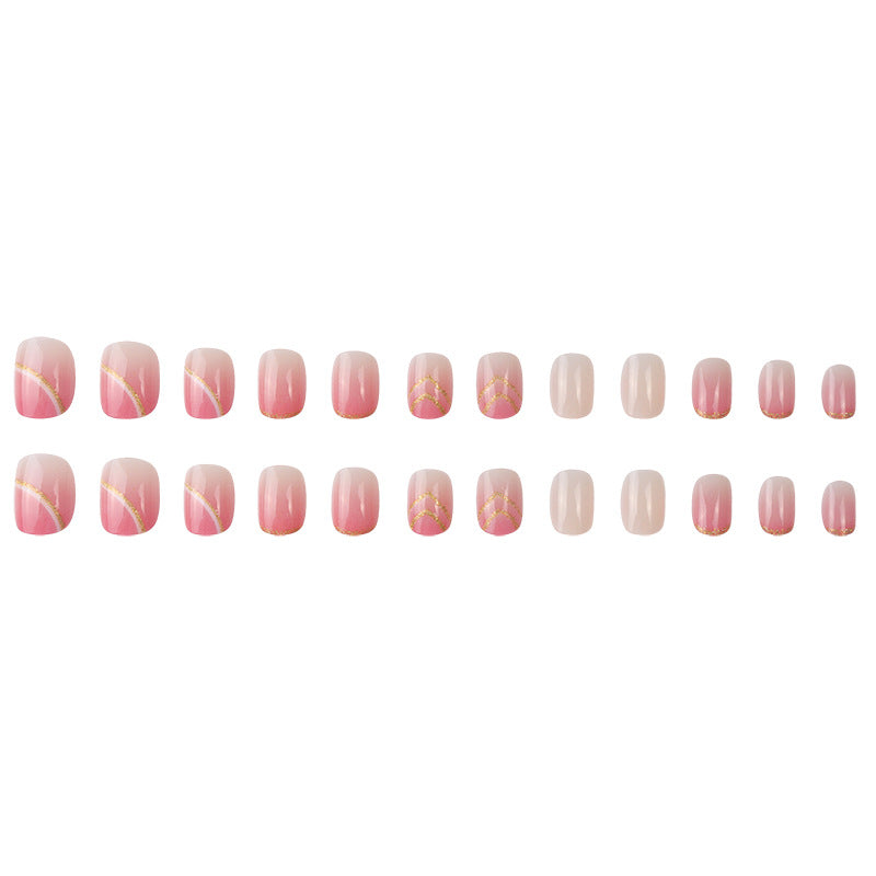 Artistic Bi-Colored Press-On Nails Kalsten