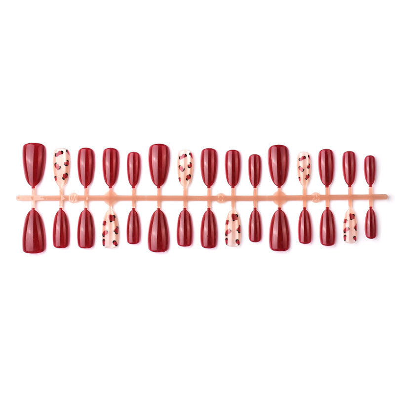 Artistic Red Press-On Nail Tips Kalsten