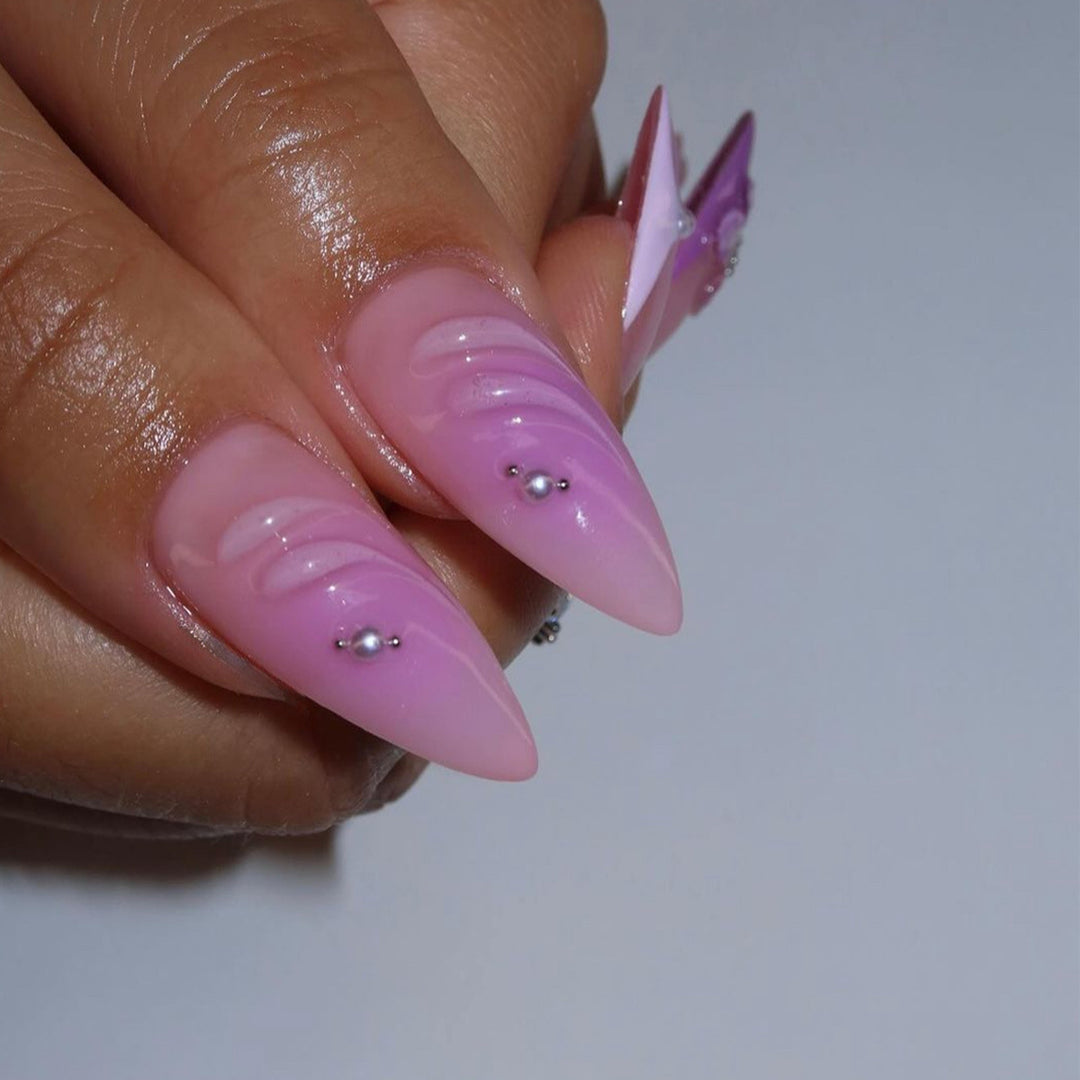 3D Decorative Floral Press-On Nail Extensions Kalsten