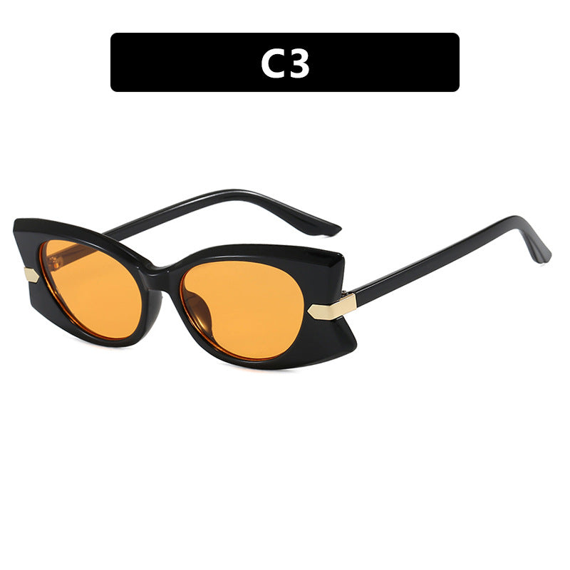 Women's Cat-Eye Sunglasses with stylish metal inserts and UV protection Kalsten