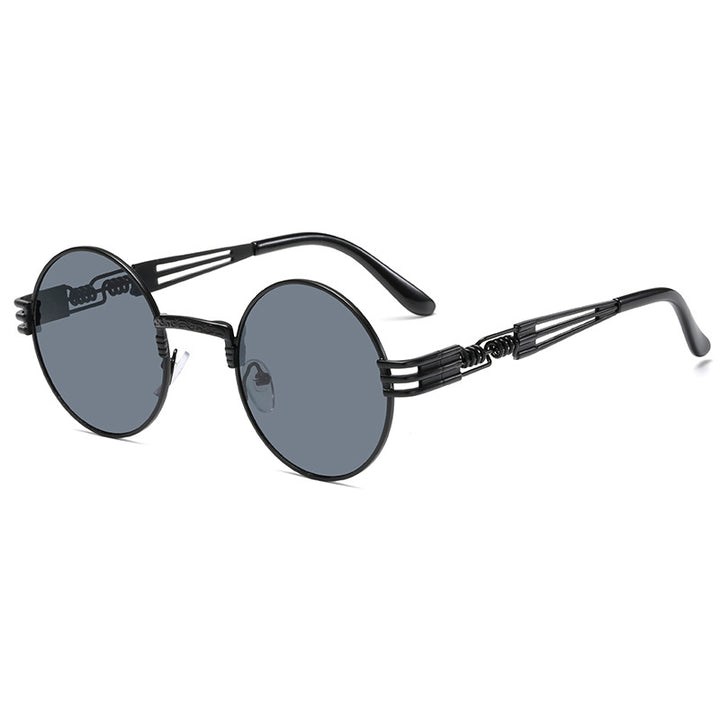 Women's Retro-Inspired Round Sunglasses with Unique Metal Frame Kalsten