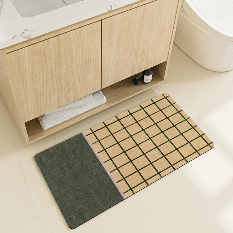 Stylish Geometric Pattern Bath Mat Kalsten