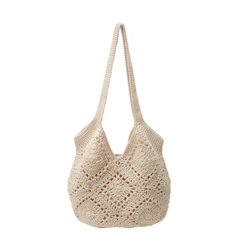 Handmade shoulder bag with floral motifs Kalsten
