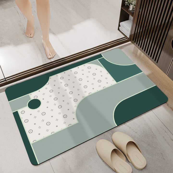Geometric Abstract Bath Mat Kalsten