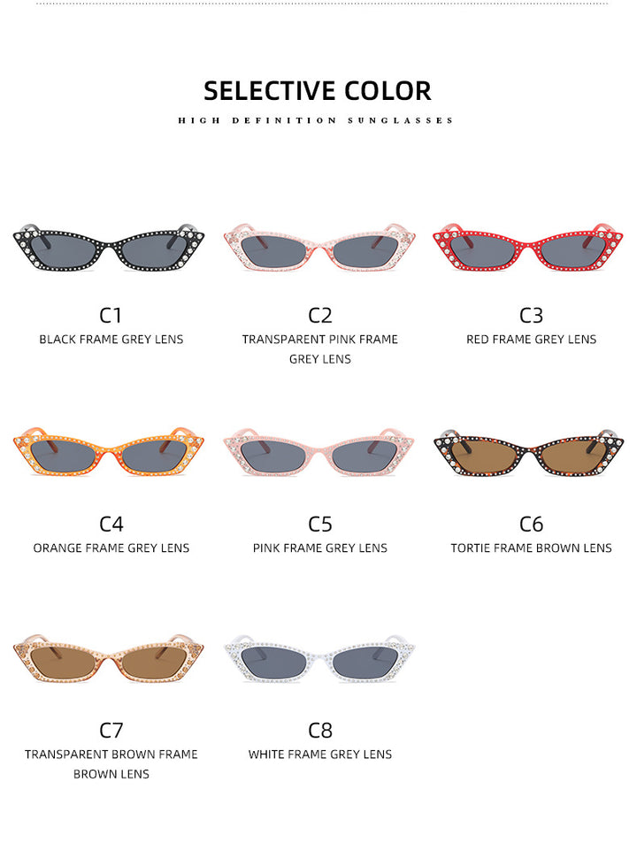 Women's extravagant Cat-Eye sunglasses with crystal embellishments Kalsten