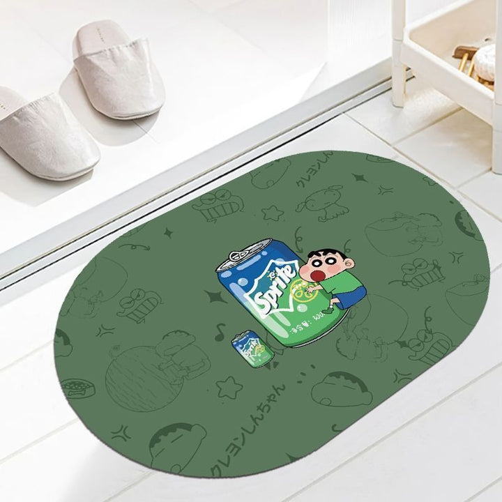 Playful Cartoon Bath Mat Kalsten