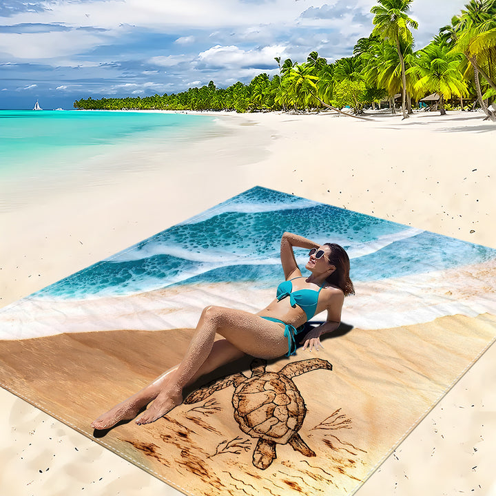 Mandala Design Beach Mat Kalsten