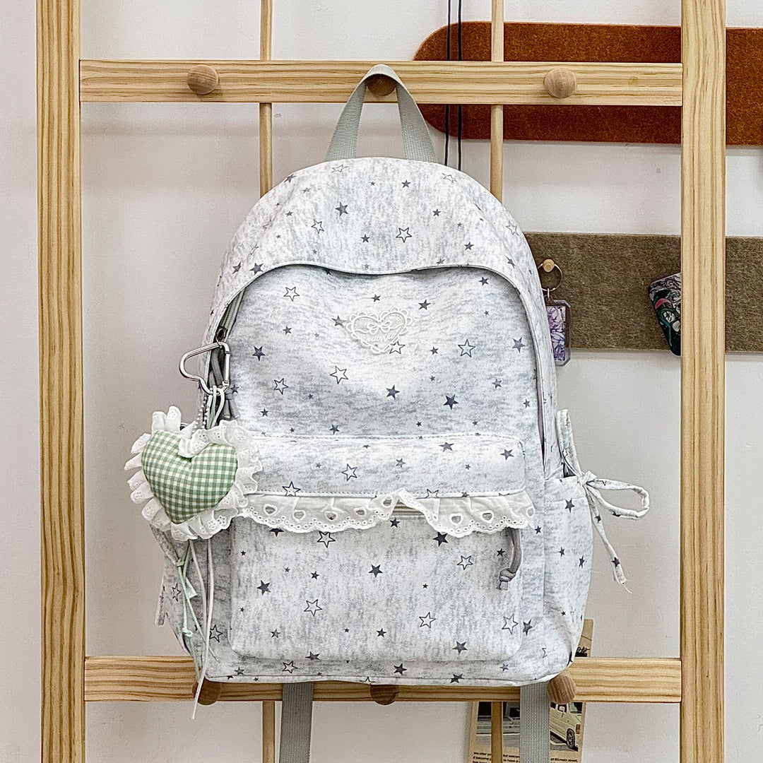 Cute Decorative Star-Embellished Backpack Kalsten