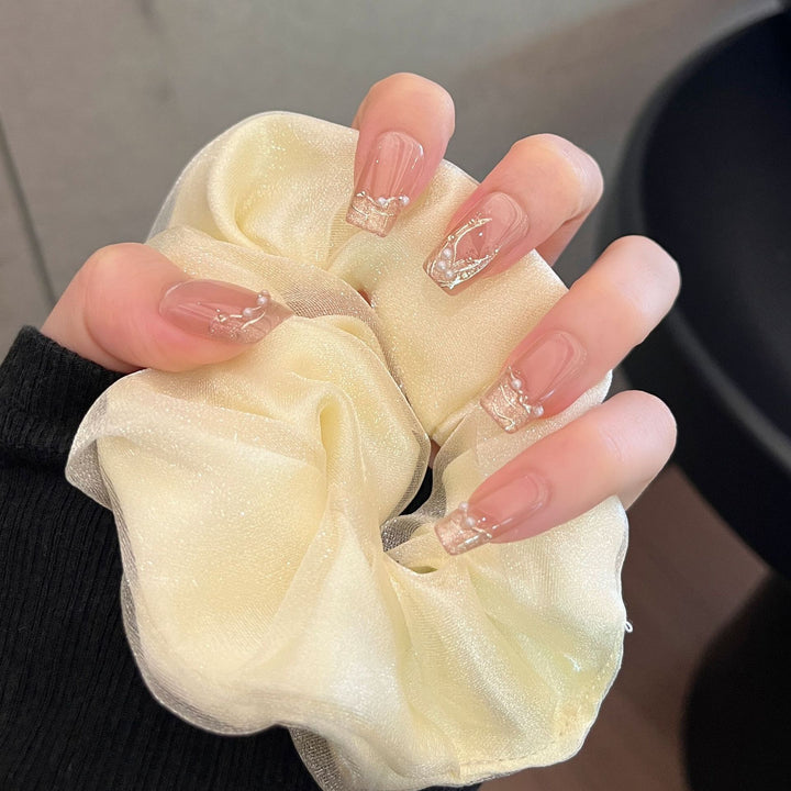 Elegant Crystal-Inspired Press-On Nail Extensions Kalsten