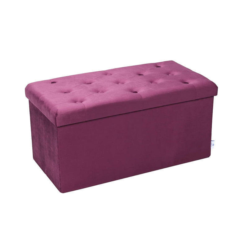 Stylish Velvet Storage Ottoman Kalsten