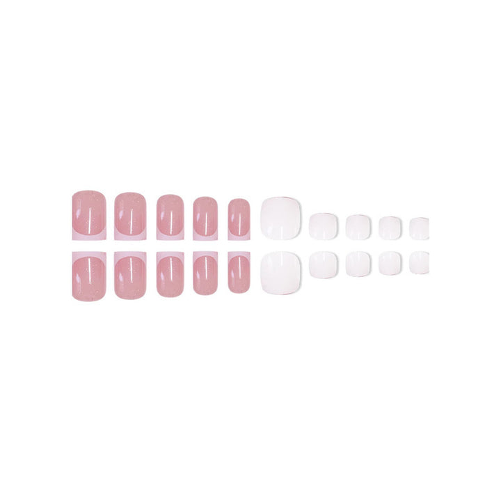 Premium French Tip Nail Set Kalsten