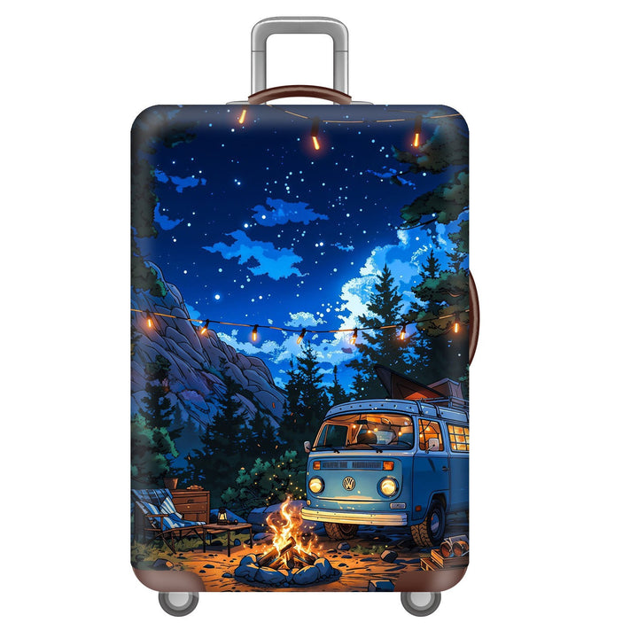 Unisex Hard Shell Suitcase with Dreamy Landscape Design Kalsten