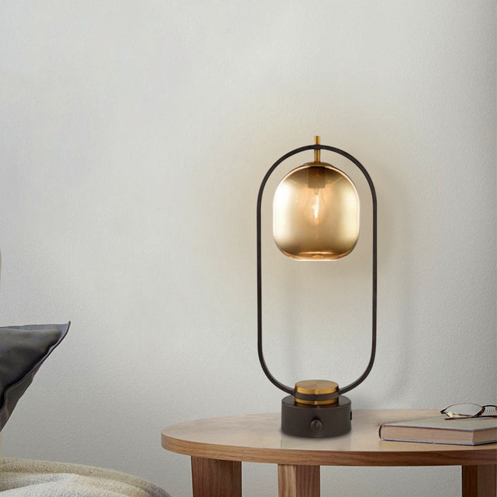 Minimalist Glass Accent Table Lamp