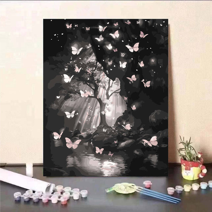 Floral Fantasy Paint by Numbers Wall Art Kalsten