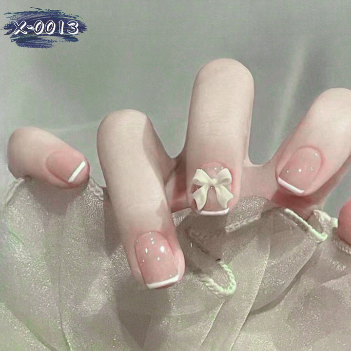 Decorative Nail Art Set with Bow Accents